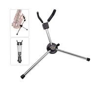 Qukaim saxtripodstand - Mini clarinetto in ABS per sassofono contralto, pieghevole, portatile, supporto da pavimento in metallo, lega di alluminio con borsa per il trasporto, forniture per strumenti