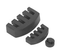 Qukaim Set di 3 sordine per violoncello in gomma, set di 3 silenziatori rotondi per esercitazione, riduzione del volume, morbidi resistenti all'invecchiamento, adatti per violino e violoncello