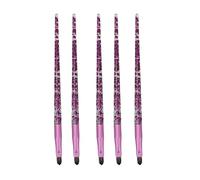 Qukaim Set di 5 pennelli per correttore, pennelli per labbra, con manico glitterato e setole morbide, per rossetto, ombretto, correttore, strumento cosmetico