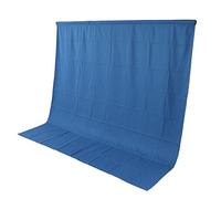 Qukaim Sfondo fotografico con schermo blu, 2 x 2 m, resistente alle pieghe, per fotografia su schermo, panno versatile per lo schermo, ideale per foto e video