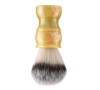 Qukaim Spazzola da barbiere ricaricabile con USB, rasoio elettrico portatile, con spazzola da barba manuale, spazzola per baffi in nylon denso per uomini, grigio