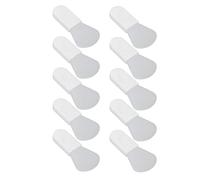 Qukaim Spazzola per maschera in silicone con manico corto, riutilizzabile, cuscinetto per occhi in morbido silicone, sollievo per caldo/freddo, benda regolabile per affaticamento, cura degli occhi e