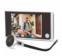 Qukaim spioncino digitale di controllo accessi -3,5 pollici LCD wireless peeping camera, grandangolo 120°, facile da installare in 3 minuti, visualizzatore di sicurezza alimentato a batteria porta