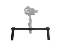 Qukaim Stabilizzatore cardanico in lega di alluminio Dual Handheld Grip per Crane 2, impugnatura per fotocamera, impugnatura stabilizzatrice, leggero, design ergonomico
