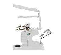 Qukaim Stazione di lavoro per saldatore elettrico USB, stazione di lavoro per saldatore, lente 3X/4,5X/25X, luci LED, clip per lavagna, design multifunzionale, ideale per riparazioni elettroniche e
