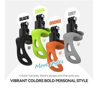 Qukaim Telesin - Cinghia per fotocamera sportiva, fascia avvolgente in silicone per manubrio di bici e moto, sgancio rapido, regolazione a 2 livelli, compatibile con Hero 12/11/10/9, Osmo, X4/X3