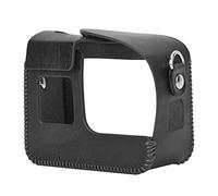 Qukaim Telesin PU Custodia protettiva in pelle PU fatta a mano vintage Accory per fotocamera sportiva Hero8, custodia protettiva in pelle nera