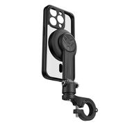 Qukaim Telesin Supporto per telefono da moto a sgancio rapido, antiurto, con custodia magnetica per 15 Pro, compatibile con bici e moto