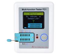 Qukaim Tester portatile multifunzione per transistor LCR-TC1, display grafico a colori, macchina di prova del condensatore a triodi a diodi per sensori e automazione industriale