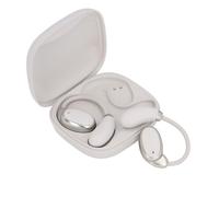 Qukaim Traduzione auricolare traduttore linguistico, traduttore vocale in tempo reale a conduzione ossea, dispositivo Bluetooth, colore beige, ideale per viaggi e comunicazioni