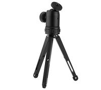Qukaim Treppiede in metallo per fotocamera digitale, mini treppiede portatile per fotocamere digitali, design compatto da tavolo, ideale per fotografia e registrazione video