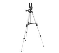Qukaim Treppiede per fotocamera, 4 sezioni, estensibile, per telefono, carico massimo 2,5 kg, bastone per selfie con clip per telefono, leggero e portatile