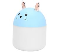 Qukaim Umidificatore portatile a forma di gatto, diffusore per aromaterapia, con luce colorata, nebulizzatore portatile per casa e ufficio, blu