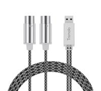 Qukaim usbmidicable - Modulo ricevitore Bluetooth O, 2 schede amplificatore BT5.0 con controllo a pulsante, uscita 3,5 mm, scheda Bluetooth fai da te per applicazioni o, nero e bianco