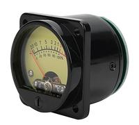 Qukaim VU Meter 45mm Amplificatore di Potenza Tubo VU Level Meter, Retroilluminazione DB Meter Volume con Scheda Driver, DC500UA Giallo, Per Amplificatore Stereo e Apparecchiature Altoparlanti