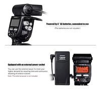 Qukaim YN14EX II Macro Ring Flash, GN18 TTL Auto/Manual Flash, 5600K, 3s Tempo di riciclo, Borsa per il trasporto, 4 filtri colorati, 7 anelli adattatori per A7III, A7IV, A7R III, A9II