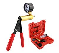 QUKFGCLGM Kit di spurgo Freni per Pompa a Vuoto, Tester Manuale per Pompa a Vuoto, Kit di Tester Manuale per Pressione Pompa a Vuoto con Custodia Rossa per Il Trasporto