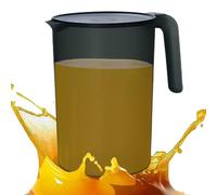 Qukoielly Brocca per acqua con coperchio, grande capacità, 2 l, con manico antiscivolo visibile, dispenser resistente alle alte temperature, per tè, bevande, succhi di frutta