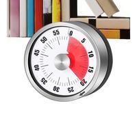 Qukoielly Timer da cucina meccanico visivo | Timer magnetico per conto alla rovescia senza batterie necessarie per la preparazione dei pasti, palestra, dormitorio, studio e gestione del