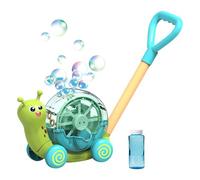 Qukoielly Tosaerba con soffiatore a bolle - Bubble Bower elettrico per bambini | Giocattoli da spinta da giardinaggio a forma di lumaca, soffiatore di bolle per regali di compleanno per bambini,