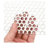 Qulamrdk 304 Lamiera Acciaio Inossidabile Perforata Stufa A Pellet Lamiera Forata Spessa Rete di Protezione da 0.8 Mm Piastra Forata Anti-Caduta(1mm Mesh,10x10cm)