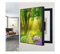 Qulamrdk Copertura Quadro Elettrico Decorativa, Copri Contatore Interno, Pannello Interruttore per Casa, Hotel(B,40x50cm)