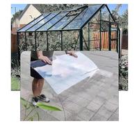 Qulamrdk Pannelli Policarbonato Trasparente, Pannello di Copertura in Plastica Resistente Agli Urti Fogli in Acrilico UV Impermeabili Facili Tagliare(1.5x8m/4.92x26.24ft)