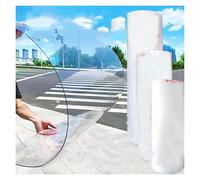 Qulamrdk Pannelli Policarbonato Trasparente, Pannello di Copertura in Plastica Resistente Agli Urti, Lastre da Tetto in Fibra Vetro Leggere Facili Tagliare(0.8x12m/2.62x39.36ft)