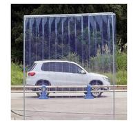 Qulamrdk Tenda Strisce in PVC Trasparente Doghe Verticali in PVC Tenda Stabile Tenda A Lamelle Adatto per Celle Frigorifere di Magazzino, Facile da Installare(0.75x2.3m)