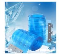 Qulamrdk Tenda Termica Isolante Freddo Tende in PVC Strisce Lisce Tende a Strisce in PVC Tenda a Lamelle Adatto per Cella Frigorifera Morbida e Antigelo(1.5x2.7m)