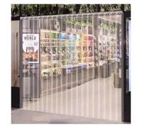 Qulamrdk Tende Verticali PVC Trasparente Impermeabile Porta Tenda Stabile Morbido PVC Tenda Divisoria Adatto per Magazzino Garage, Facile da Installare(1.5x2.3m)