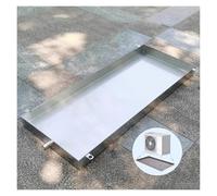 Qulamrdk Vasca Raccogli Condensa Condizionatore Acciaio Inossidabile, Vaschetta per Lavatrice Vassoio Rettangolare per Raccolta Dell'acqua per Cucina e Casa(14.5x31.4in/37x80cm)