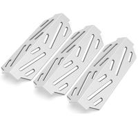 QuliMetal 66040 - Deflettore termico per griglia Weber Genesis II 300 Series, Genesis II E-310, II E-315, II E-330, II E-335, II S-310, II S-335, 3 pezzi, in acciaio inox 304