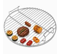 QuliMetal 7432 - Griglia rotonda da 44,5 cm, adatta per barbecue a sfera da 47 cm della marca Weber, One-Touch, Bar-B-Kettle, Smokey Mountain Cooker, Jumbo Joe, 1 pezzo
