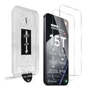 QULLOO 2 Pezzi Vetro Temperato Pellicola per Xiaomi 15T/15T Pro, Protettiva Protezione Schermo, Copertura Totale Vetro Temperato,Durezza 9H, Rimozione Automatica Della Polvere