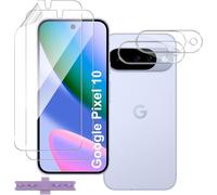 QULLOO Pellicola Protettiva Idrogel per Google Pixel 10, 2 Pezzi TPU Flessibile e 2 Pezzi Pellicola Fotocamera Vetro Temperato, [Non Vetro] Antigraffio, Nessuna bolla