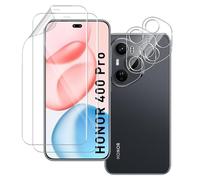 QULLOO Pellicola Protettiva Idrogel per Honor 400 Pro, 2 Pezzi TPU Flessibile e 2 Pezzi Pellicola Fotocamera Vetro Temperato, [Non Vetro] Antigraffio