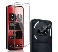 QULLOO Pellicola protettiva in vetro temperato per Nothing Phone 2A / Phone 2A Plus/2A +, 2 + 2 pellicole protettive per schermo e protezione della fotocamera, 0,33 mm in vetro di protezione dello