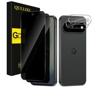 QULLOO Pellicola protettiva per la privacy per Google Pixel 11 5G, [2+2 pezzi] in vetro temperato e protezione per obiettivo della fotocamera, durezza 9H, antigraffio, anti-sbirciamento, pellicola