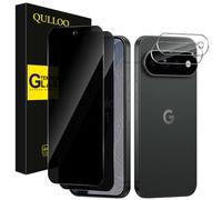 QULLOO Pellicola protettiva per la privacy per Google Pixel 11 Pro 5G, [2+2 pezzi] in vetro temperato e protezione per obiettivo della fotocamera, durezza 9H, antigraffio, anti-sbirciamento, pellicola