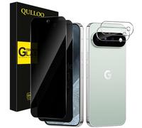 QULLOO Pellicola protettiva per la privacy per Google Pixel 11 Pro XL 5G, [2+2 pezzi] in vetro temperato e protezione per obiettivo della fotocamera, durezza 9H, antigraffio, anti-sbirciamento