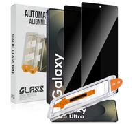 QULLOO Pellicola protettiva per la privacy per Samsung Galaxy S25 Ultra, [2 pezzi], vetro temperato anti-spia, durezza 9H, antigraffio, anti-sbirciamento, pellicola protettiva in vetro
