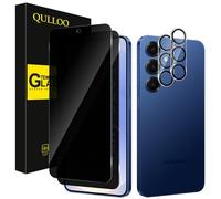 QULLOO Pellicola protettiva per la privacy per Samsung Galaxy S26 Plus, [2+2 pezzi] in vetro temperato e protezione per obiettivo della fotocamera, durezza 9H, antigraffio, anti-sbirciamento