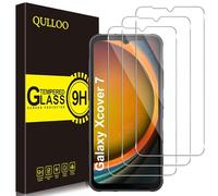 QULLOO Pellicola Protettiva per Samsung Galaxy Xcover 7 / Xcover 7 Pro / Xcover7 Entreprise Edition,[3 Pezzi] 9H Durezza HD Chiaro Pellicola Vetro Temperato