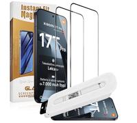 QULLOO Pellicola protettiva per Xiaomi Mi 17T Pro 5G, confezione da 2 [installazione automatica della polvere] in vetro temperato, [senza bolle] HD antigraffio pellicola protettiva in vetro