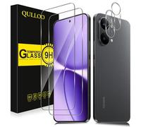 QULLOO Pellicola protettiva per Xiaomi POCO X8 Pro Max, [2+2 pezzi] in vetro temperato e protezione per obiettivo della fotocamera, pellicola protettiva in vetro HD, antigraffio, facile installazione