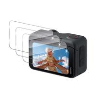 QULLOO Pellicola Vetro Protettiva per Insta360 GO Ultra, Durezza 9H Anti-graffio HD Vetro Temperato Fotocamera Protezione [3 Pezzi]