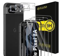 QULLOO Pellicola Vetro Temperato per Google Pixel 8a 5G [3 Pezzi] + Pellicola Fotocamera [3 Pezzi], Durezza 9H Anti Graffio Protezione Schermo Vetro Temperato