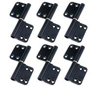 Quluxe Cerniere a bandiera da 9,1 cm, in lega di alluminio, cerniere staccabili, colore nero (confezione da 6)