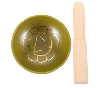 QUMIIRITY 1 Set Ciotola da Canto Tibetana con Bastoncino Accessorio per Meditazione e Decorazione per Yoga e Mindfulness Suono e Risonante